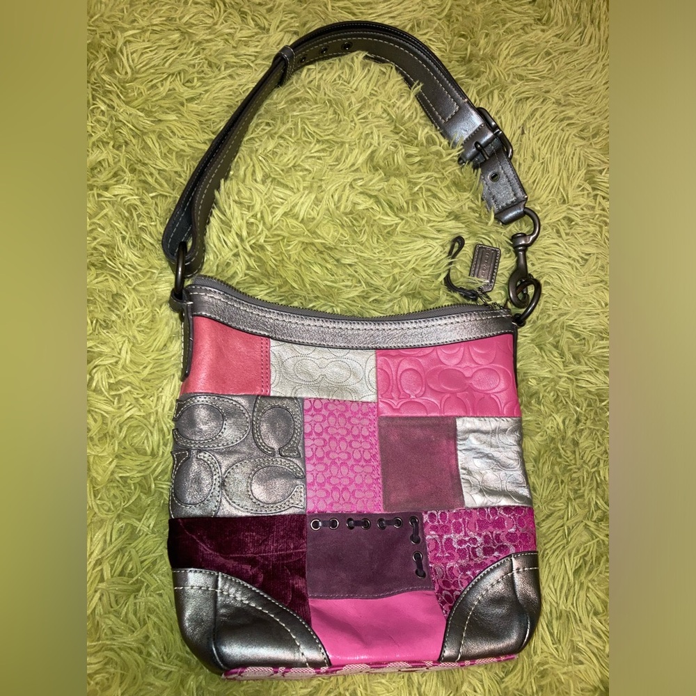 Coach Vintage Pink Patchwork Purse